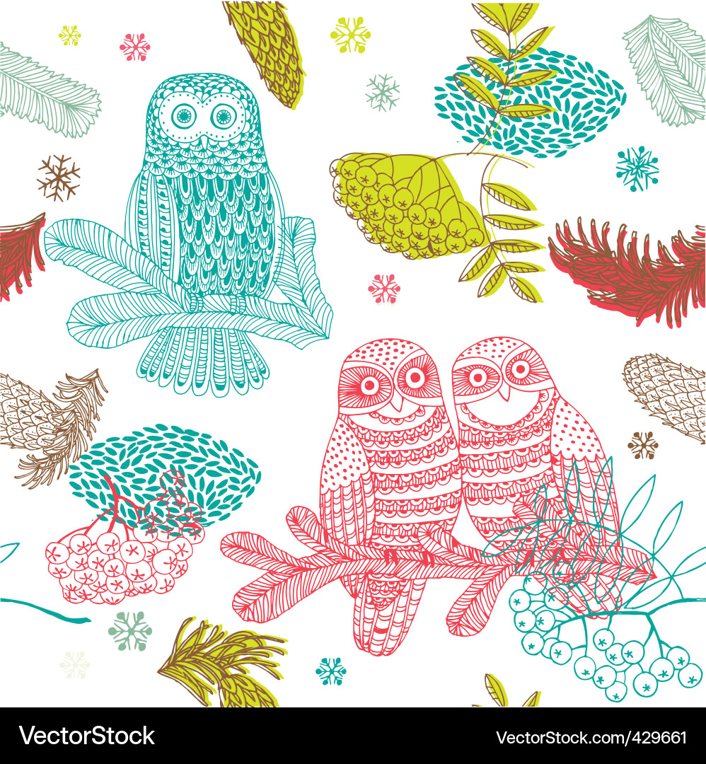Owls Royalty Free Vector Image - VectorStock