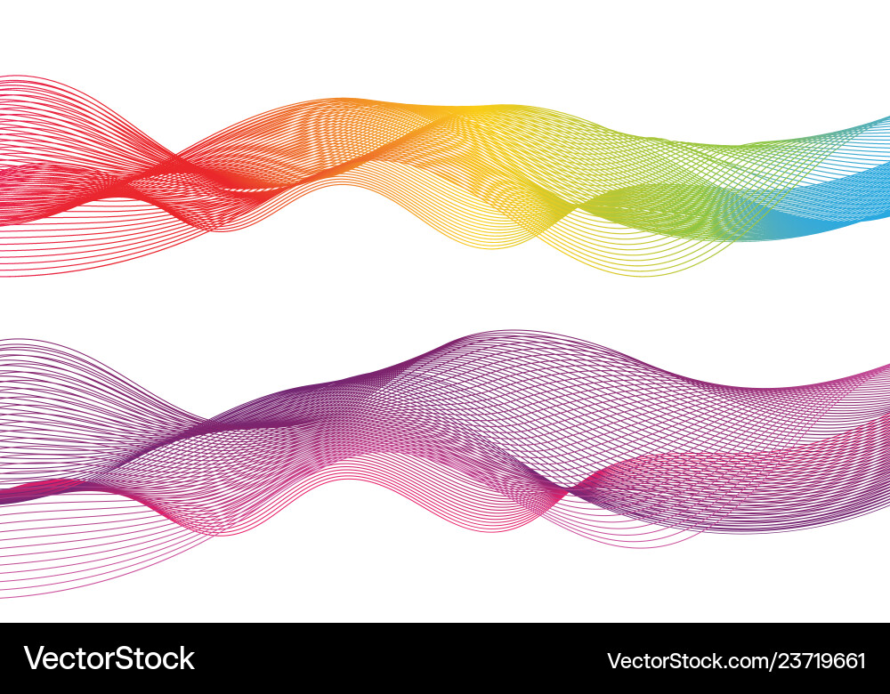 Smooth Color Wave Motion vector image