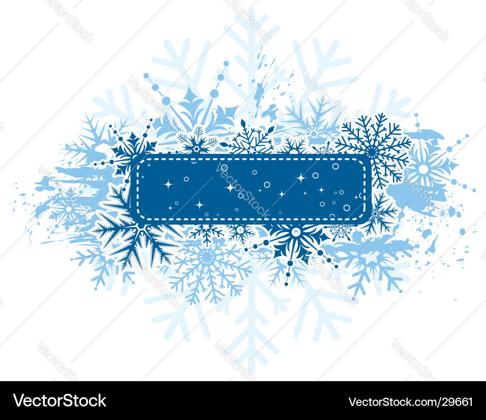 Snowflake Background Vector Image