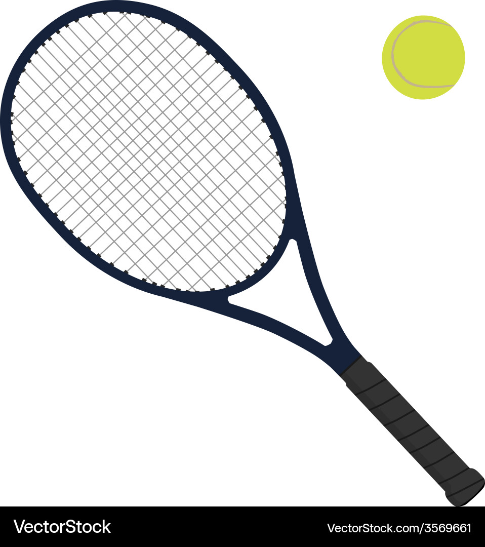 Tennis racket vector image