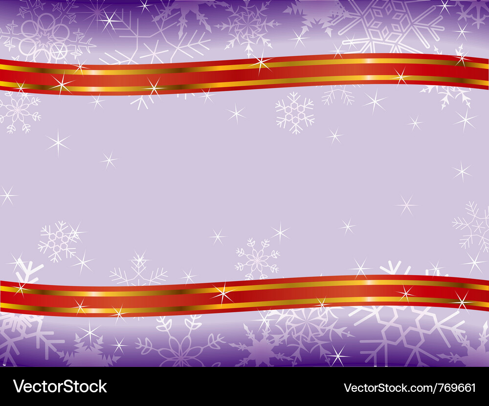Winter christmas frame pattern Vector Image