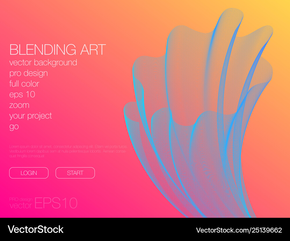 Abstract blend background template for web site Abstract blend background template for web site vector image