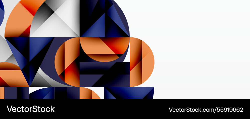 Abstract geometric design with intersecting Abstract geometric design with intersecting Vector Image