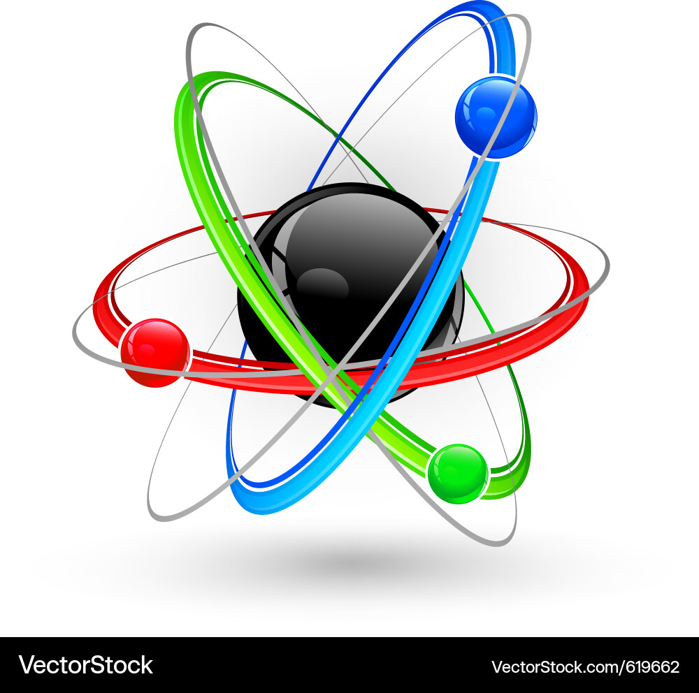 Atomic Structure Model vector image