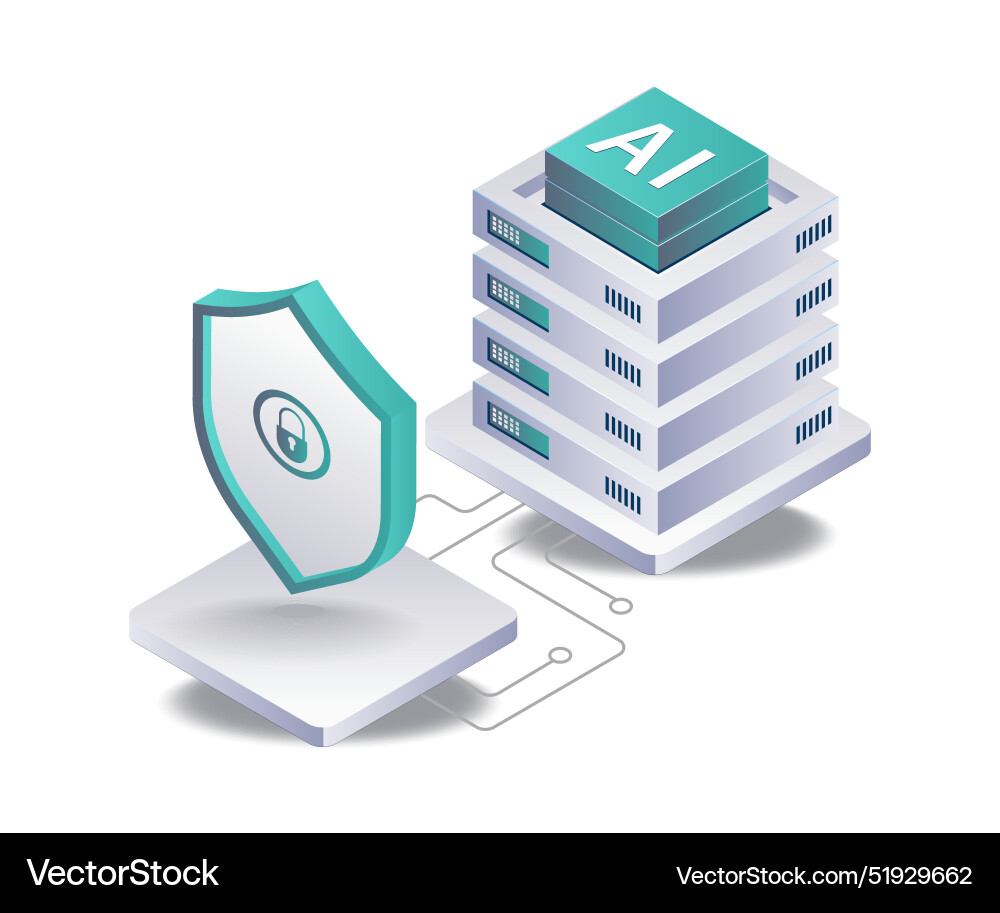 Protecting data in ai applications Protecting data in ai applications Vector Image