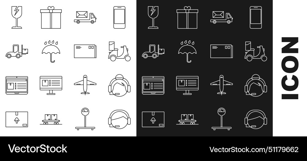 Set line support operator in touch scooter Set line support operator in touch scooter vector image
