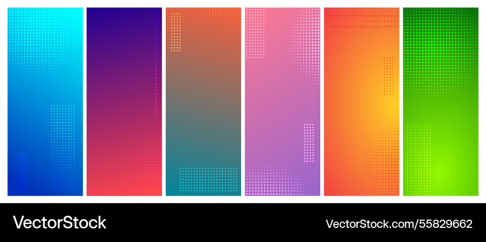 Set of abstract gradient geometric backgrounds Set of abstract gradient geometric backgrounds vector image