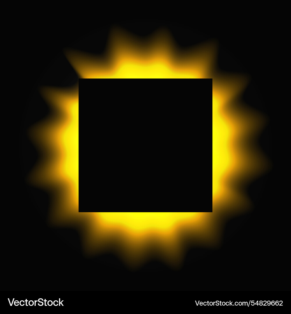 Square illuminate light frame with color gradient Square illuminate light frame with color gradient vector image