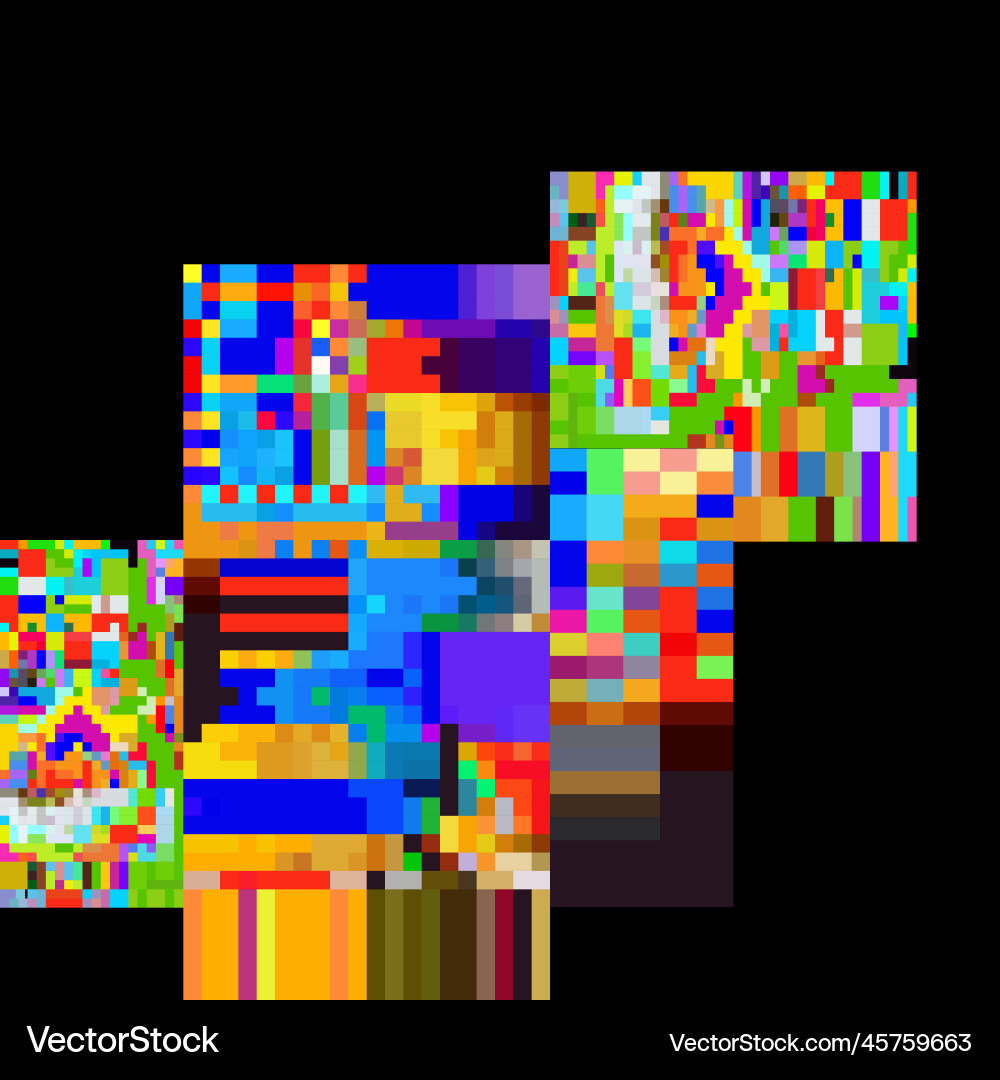 Abstract repeated seamless pattern of various Vector Image