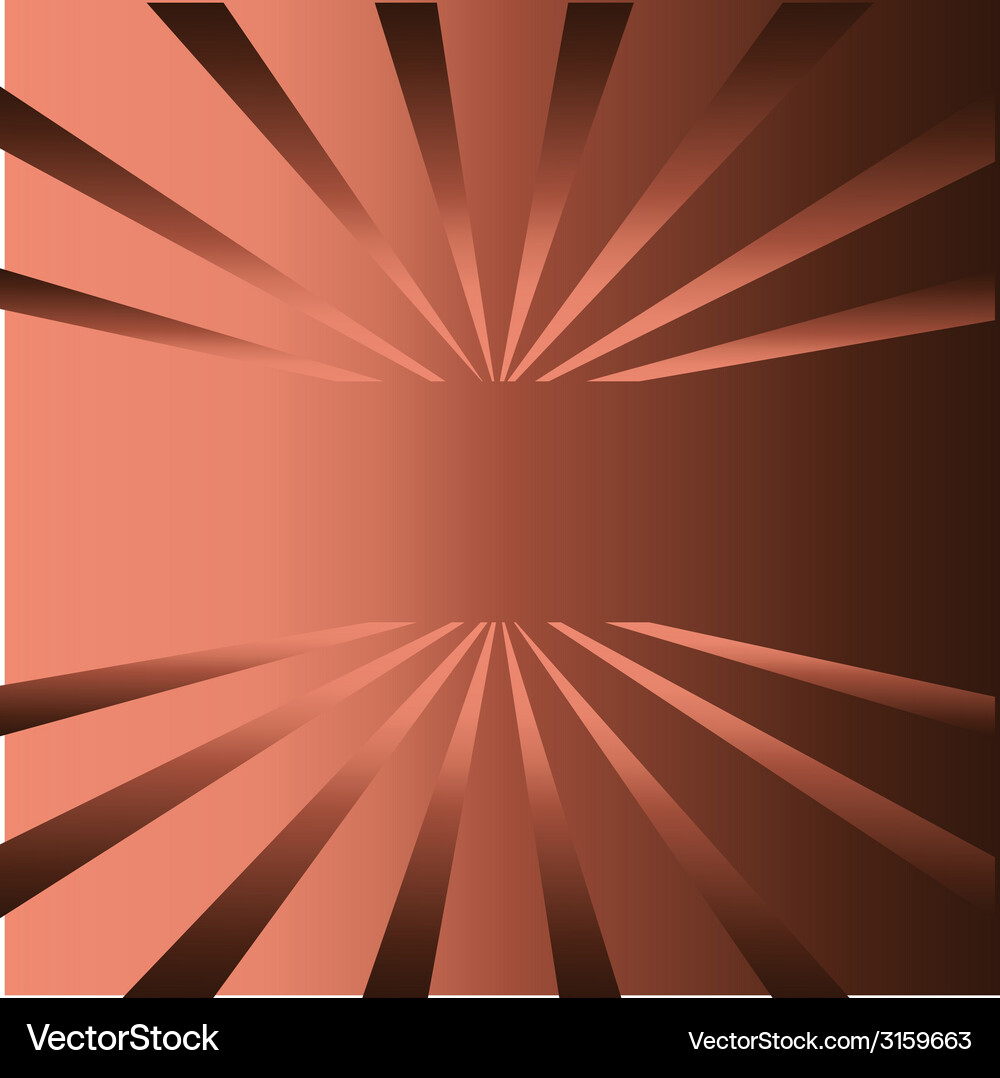 Brown rays background with place for your text Vector Image