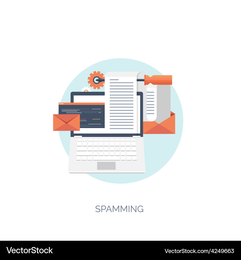 Flat computing background vector image
