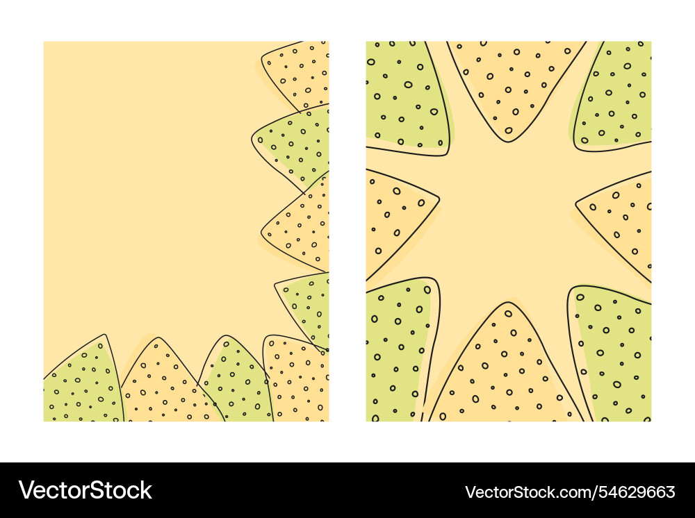 Nachos triangular and rectangular frame border Nachos triangular and rectangular frame border Vector Image