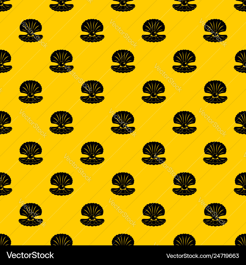 Pearl in a shell pattern Pearl in a shell pattern vector image