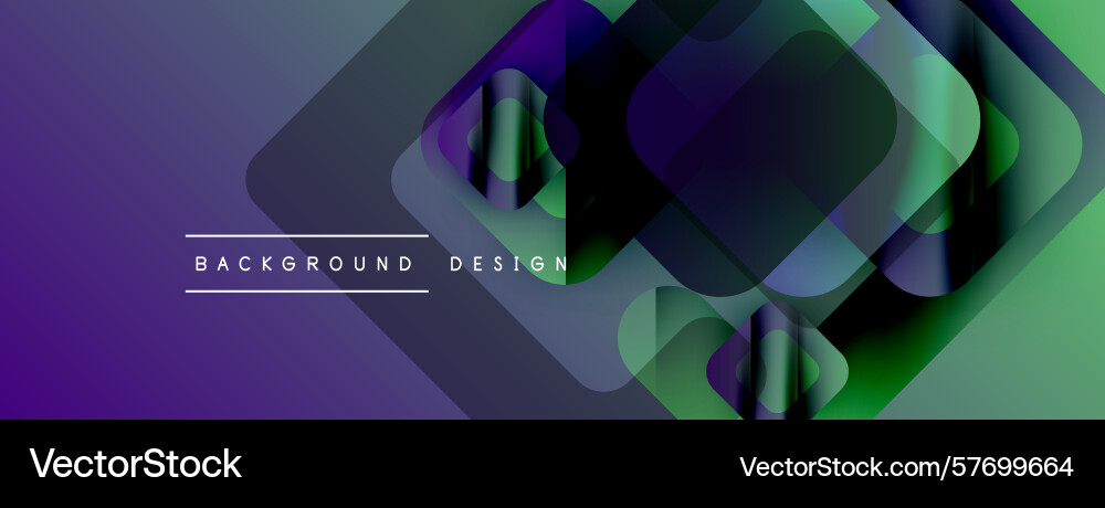 Abstract geometric design overlapping squares Vector Image