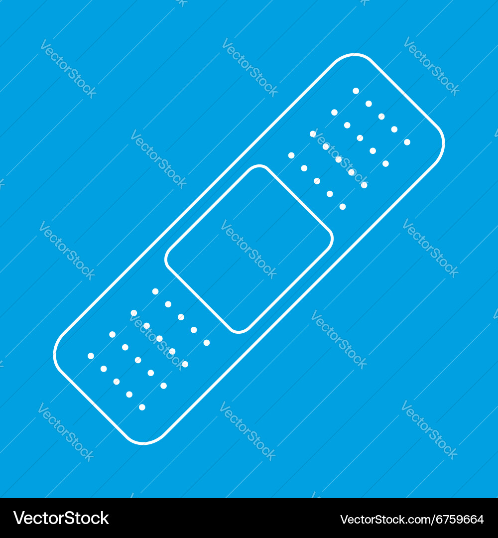 Patch thin line icon Vector Image