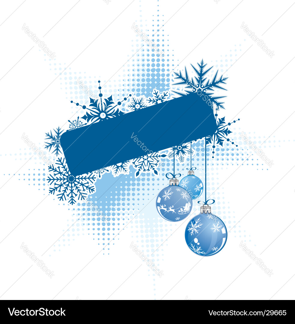 Abstract Snowflake Background vector image