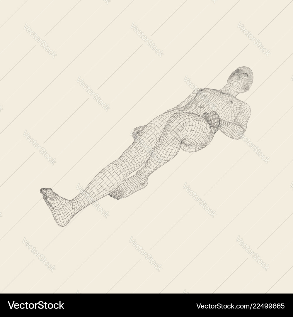 Man is lying on the floor time to relax Man is lying on the floor time to relax vector image