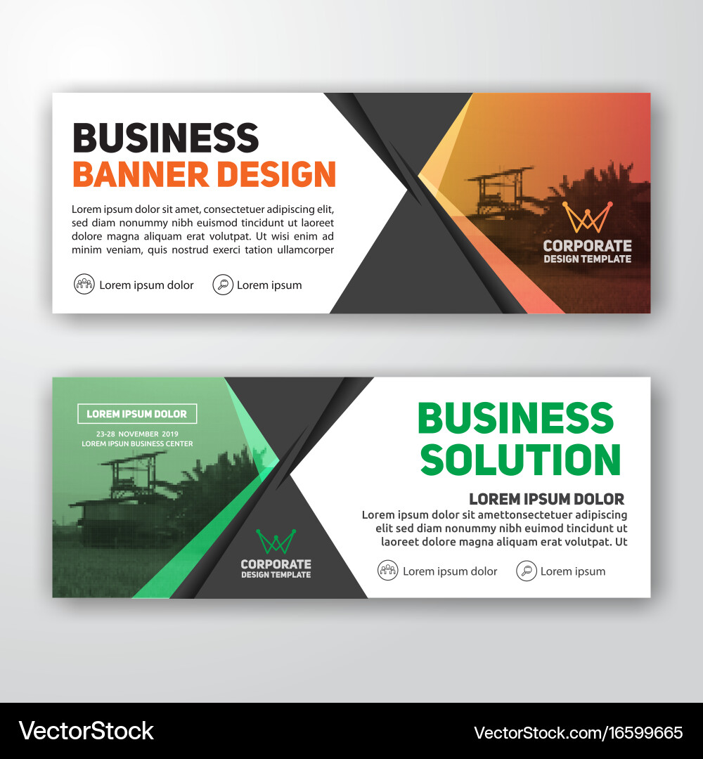 Modern corporate banner background Vector Image