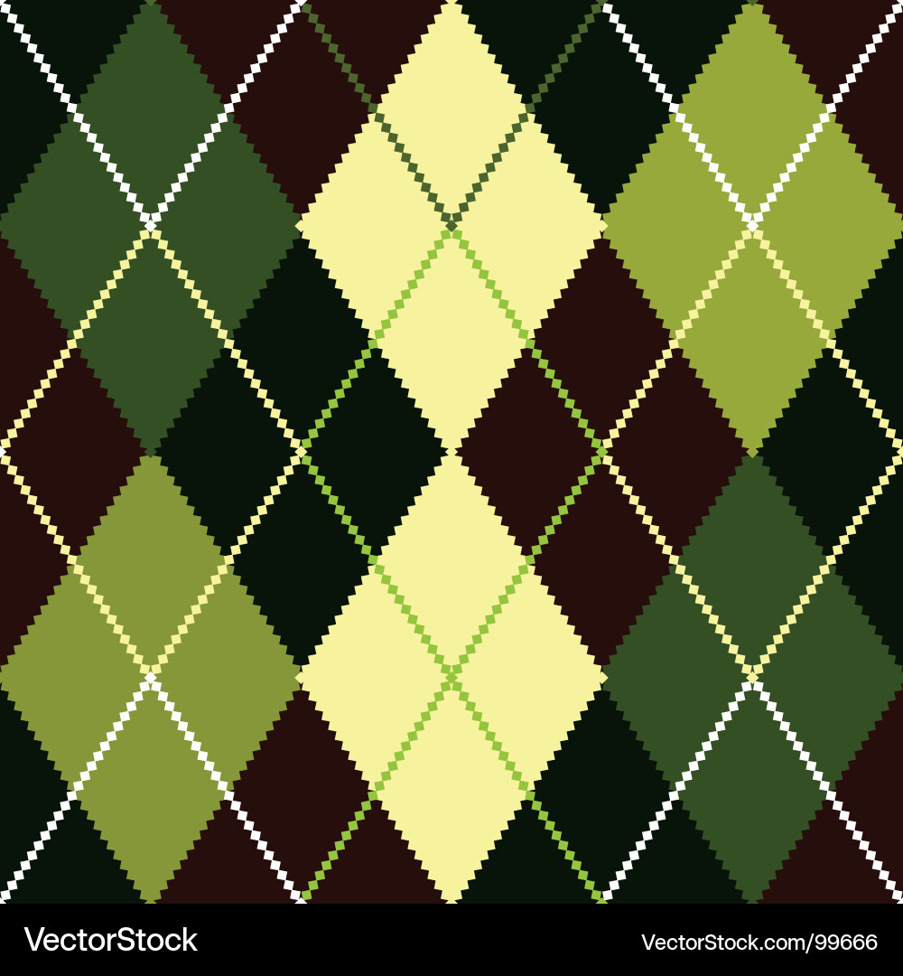 Argyle Pattern Fabric vector image