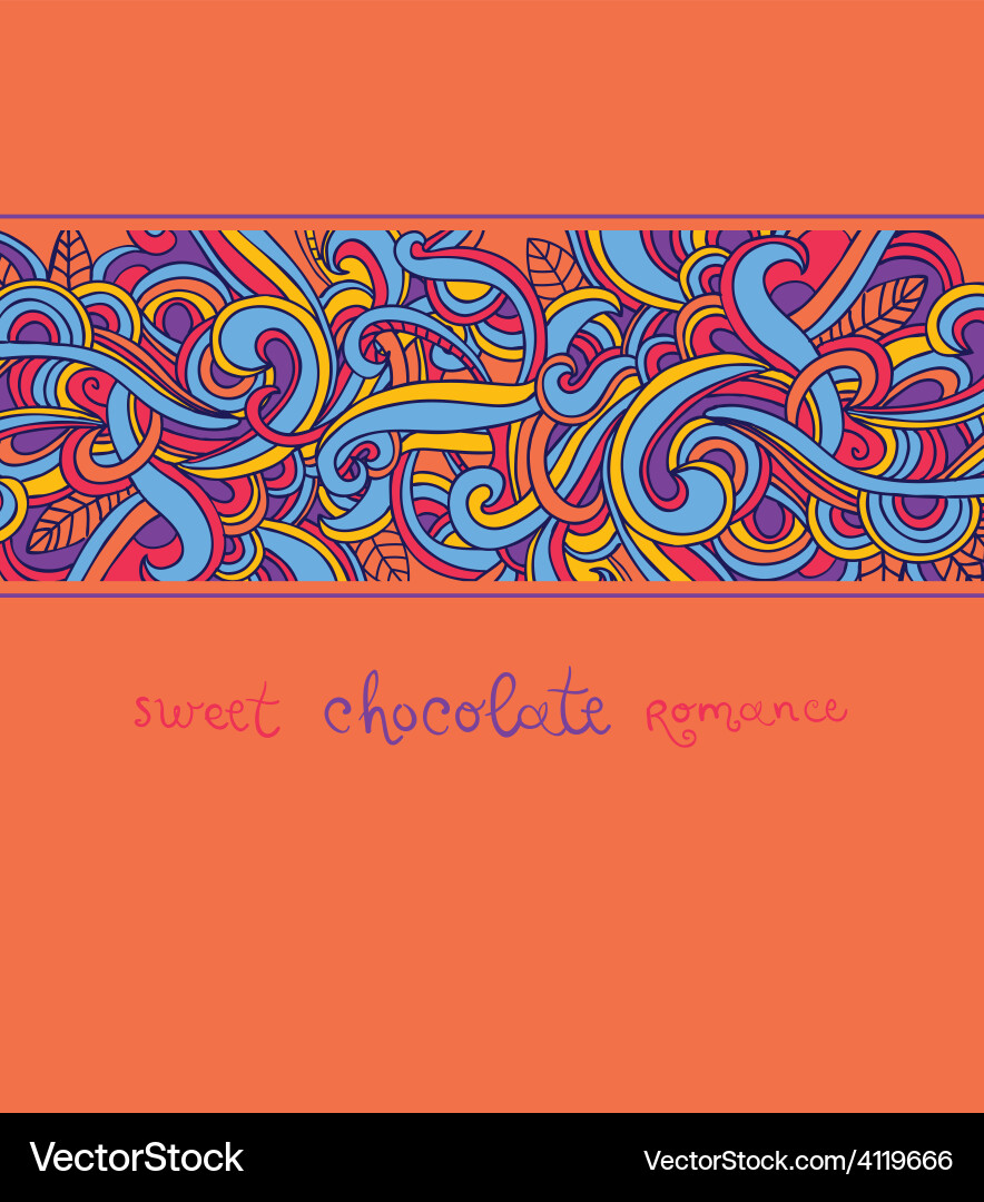 Background with abstract curls vector image