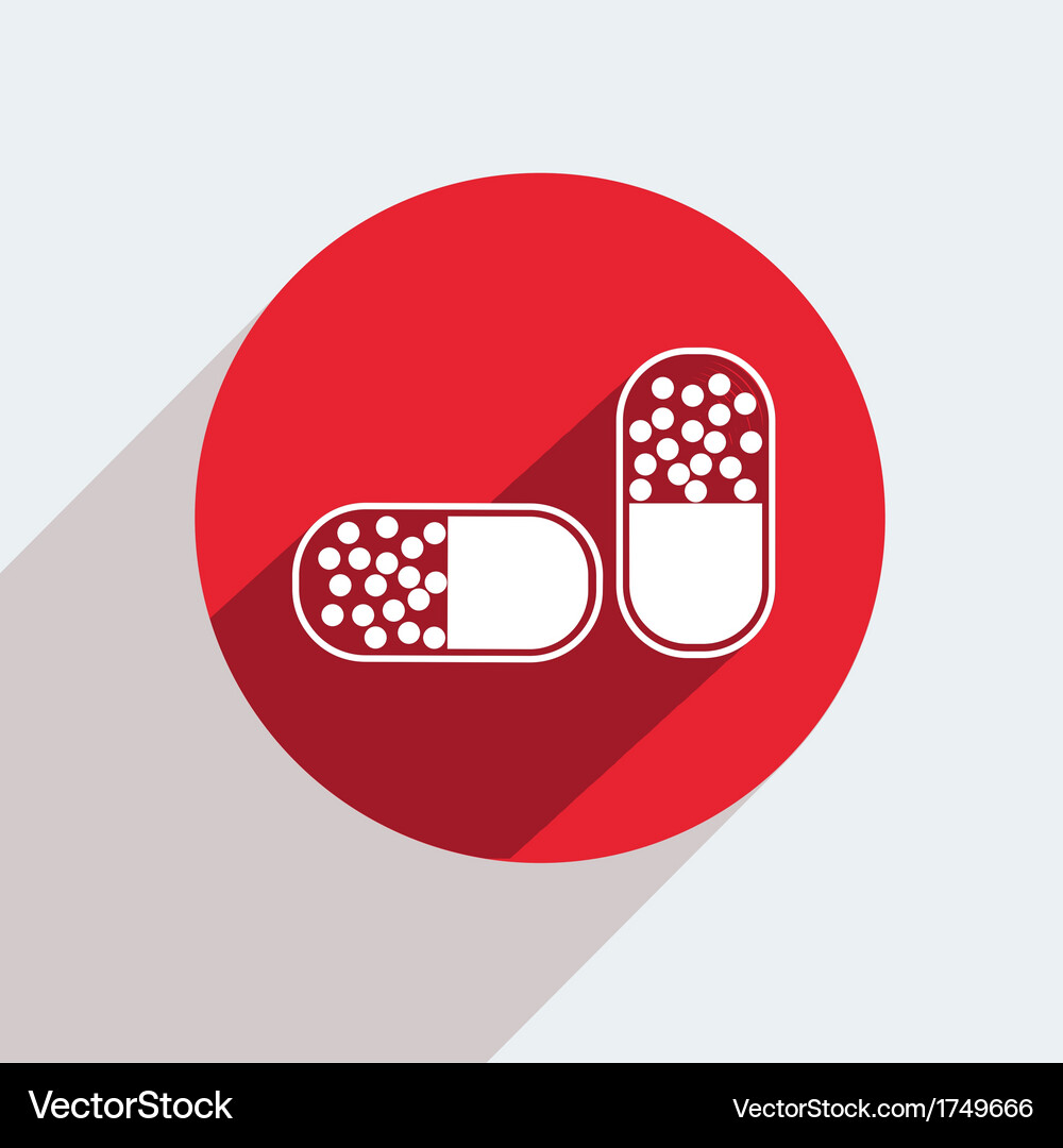 Red circle icon on gray background eps10 Vector Image