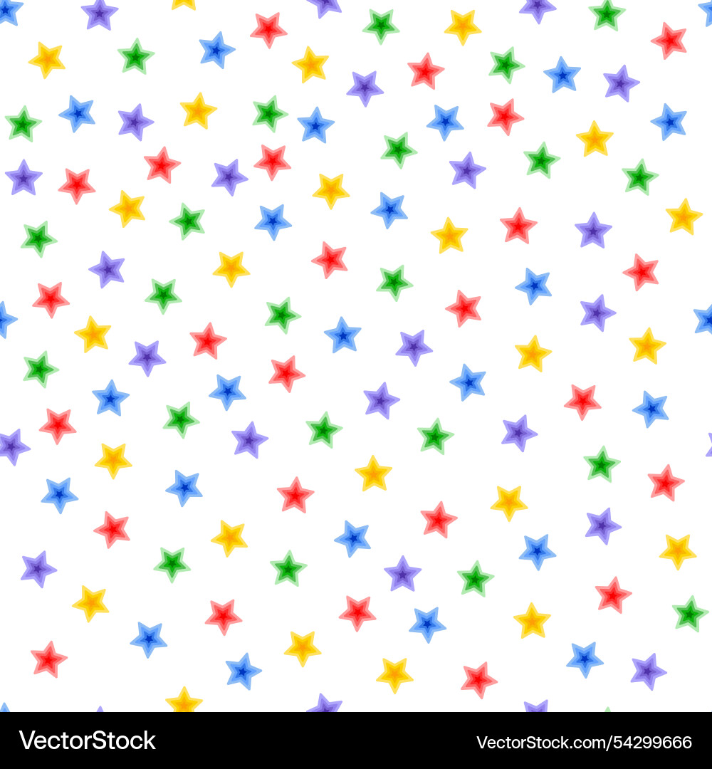 Stars in random chaotic order seamless pattern Stars in random chaotic order seamless pattern vector image