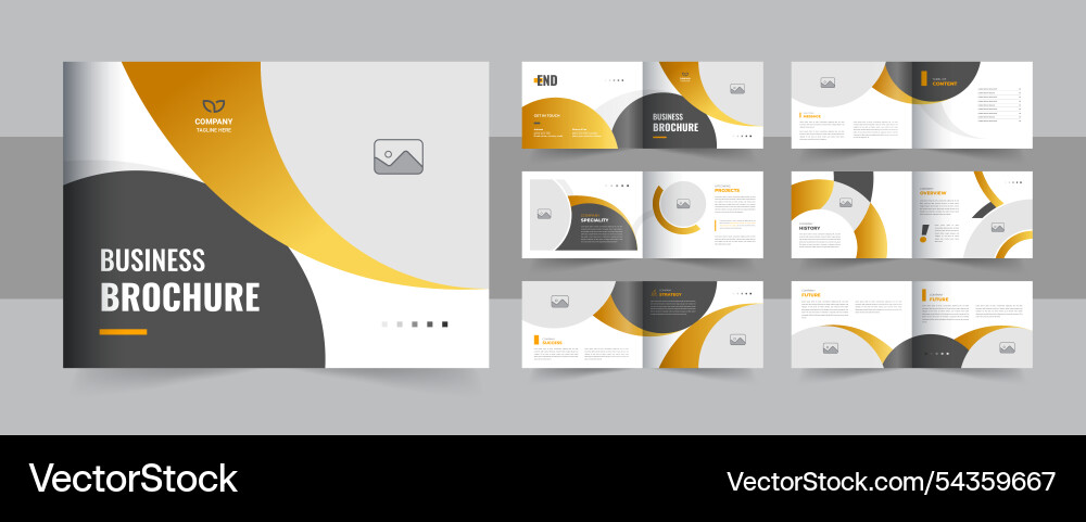Corporate Landschaft Business Broschüre Design Corporate Landschaft Business Broschüre Design vektorbild