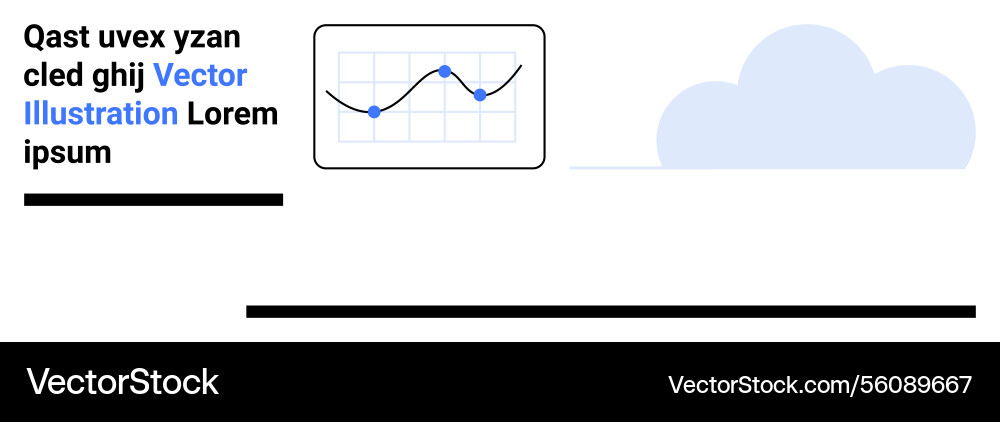 Data analysis chart with cloud background Data analysis chart with cloud background vector image