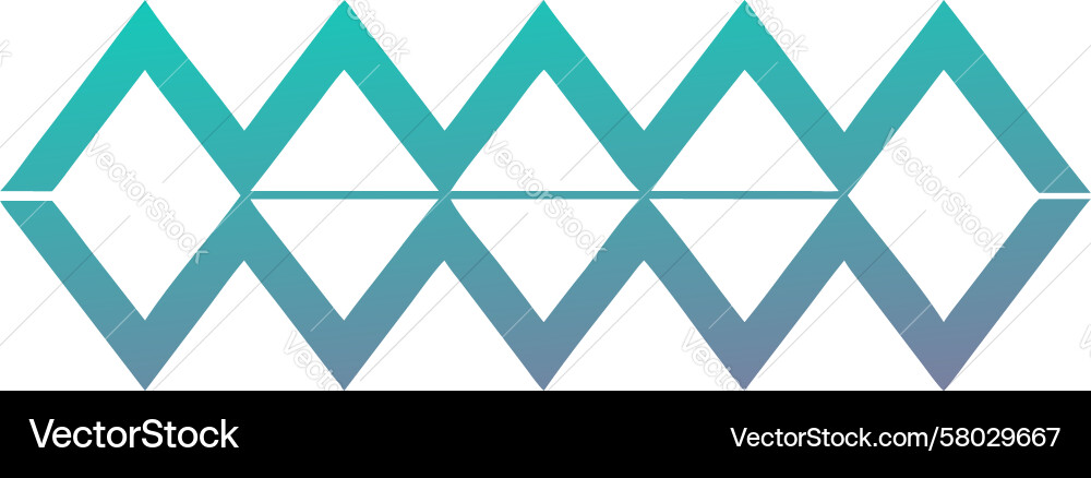 Dynamic Zigzag Wave Gradient Vector Image