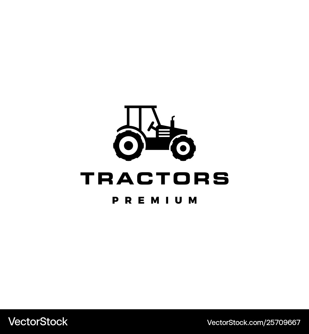 Modern Tractor Logo Icon Vector Image