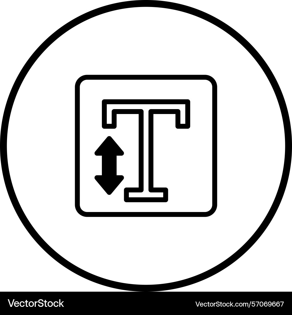 Scalable graphic depicting text editing feature vector image