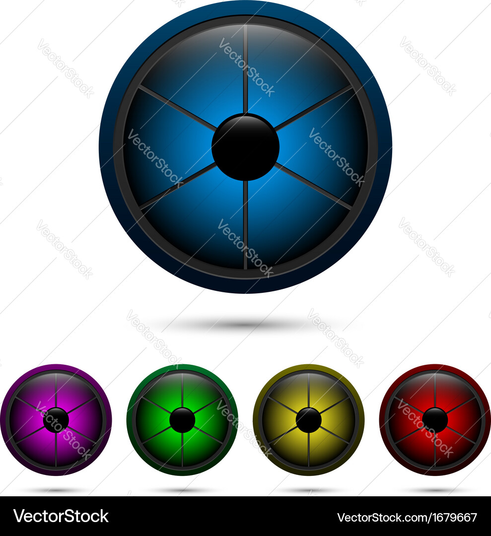 Segmented buttons Vector Image