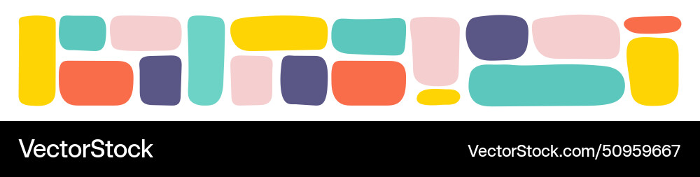 Set of colorful frames vector image