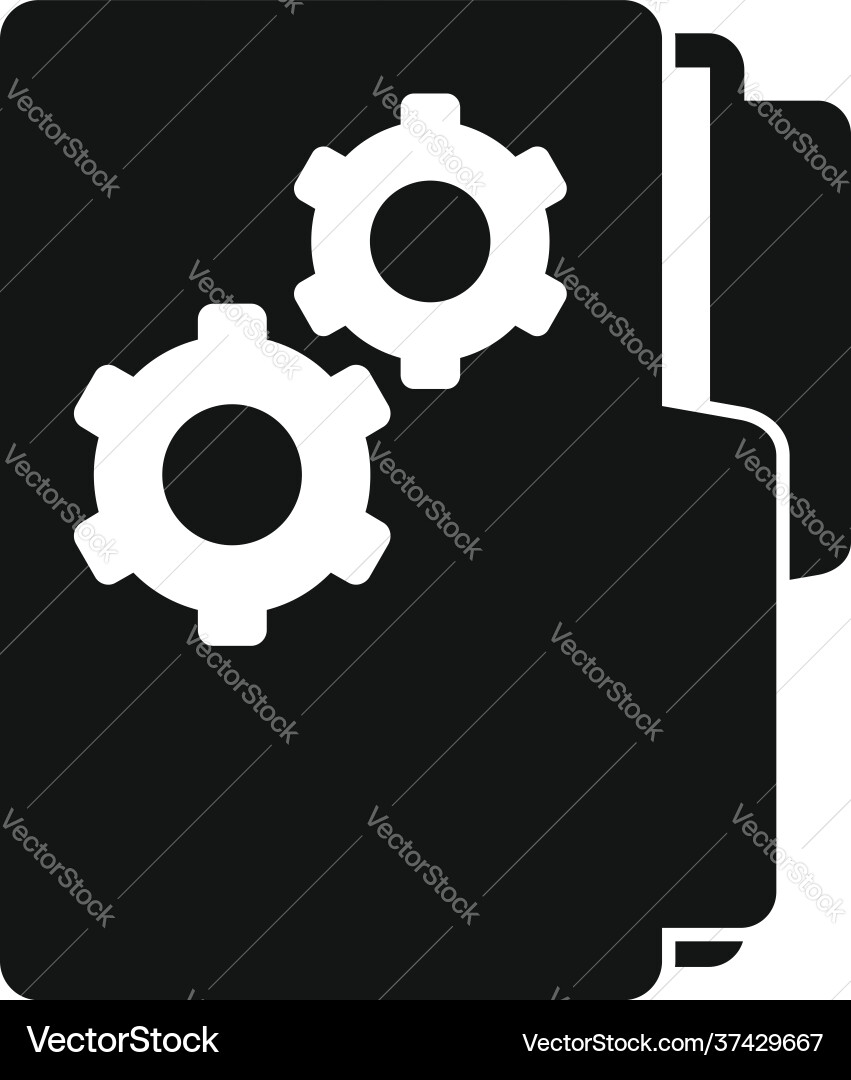 Software folder icon simple style Software folder icon simple style vector image