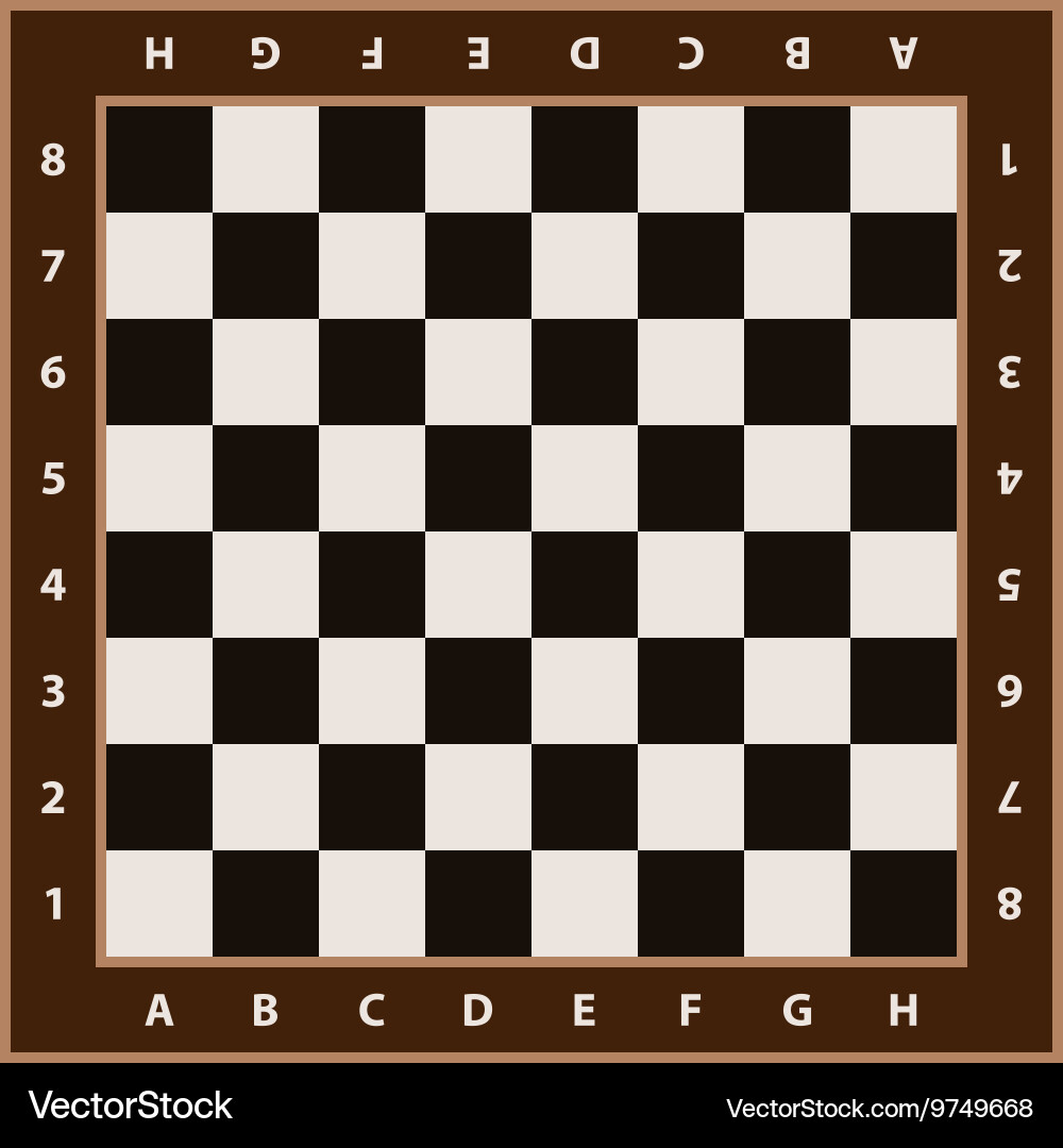 Classic Empty Chessboard Vector Image