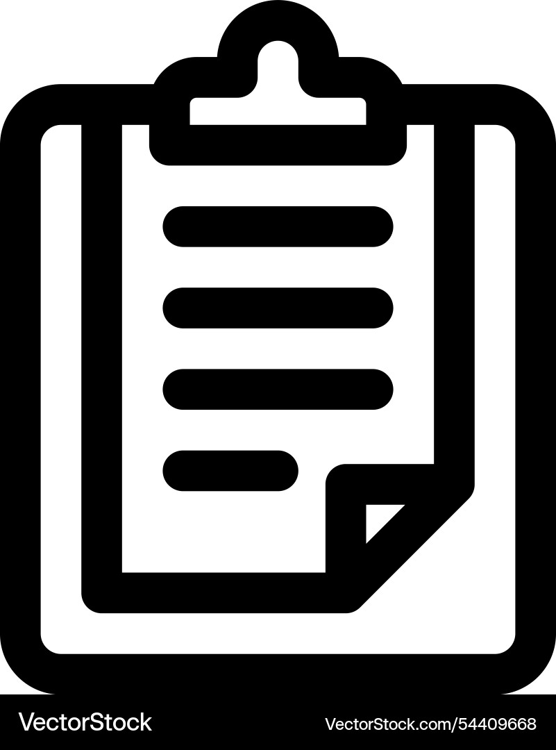 List icon thin linear style design isolated List icon thin linear style design isolated vector image