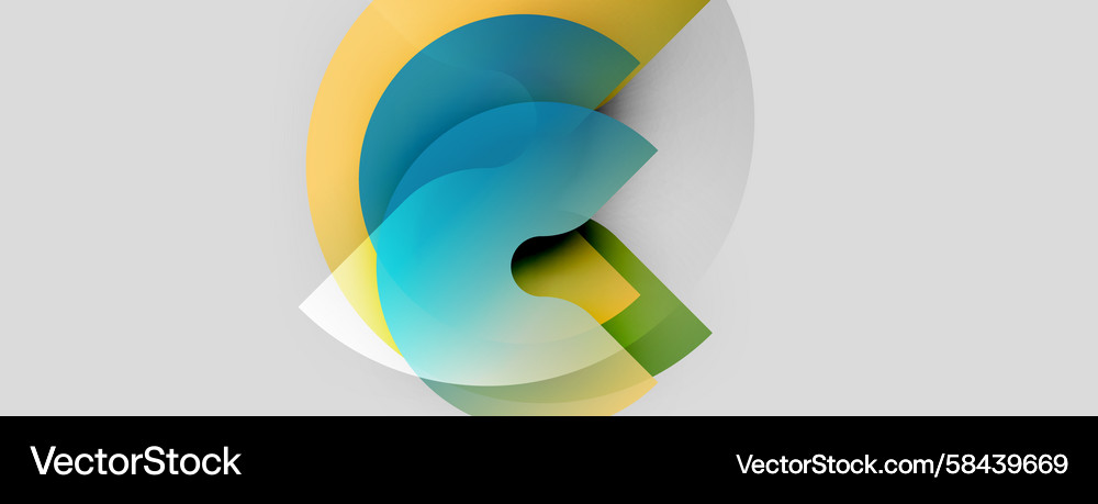 Abstract design features overlapping colorful Abstract design features overlapping colorful Vector Image
