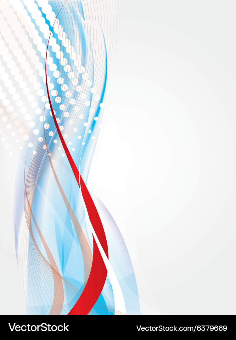 Dynamic Abstract Waves and Lines Background Vector Image