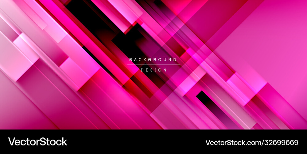 Dynamic lines on fluid color gradient trendy vector image