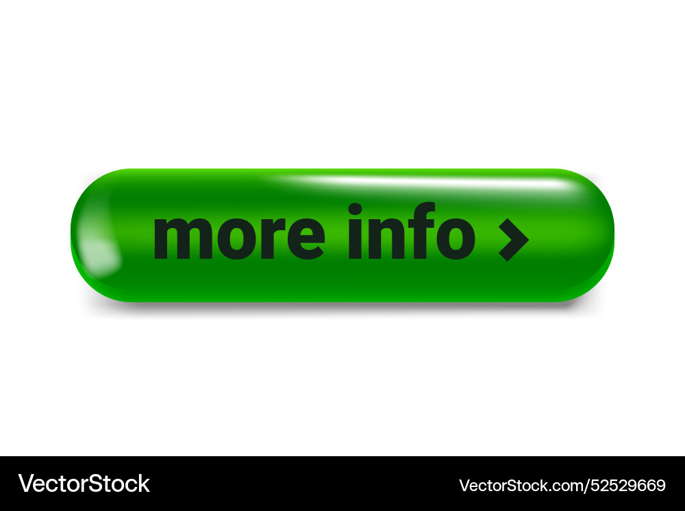 More info button isolated on dark background 3d More info button isolated on dark background 3d vector image