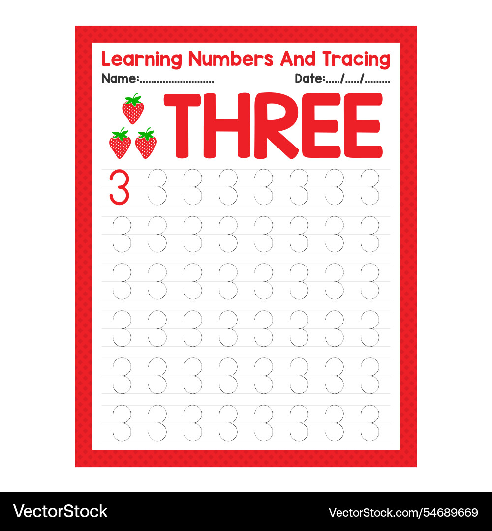 Set of learning numbers flashcards for preschool Set of learning numbers flashcards for preschool vector image