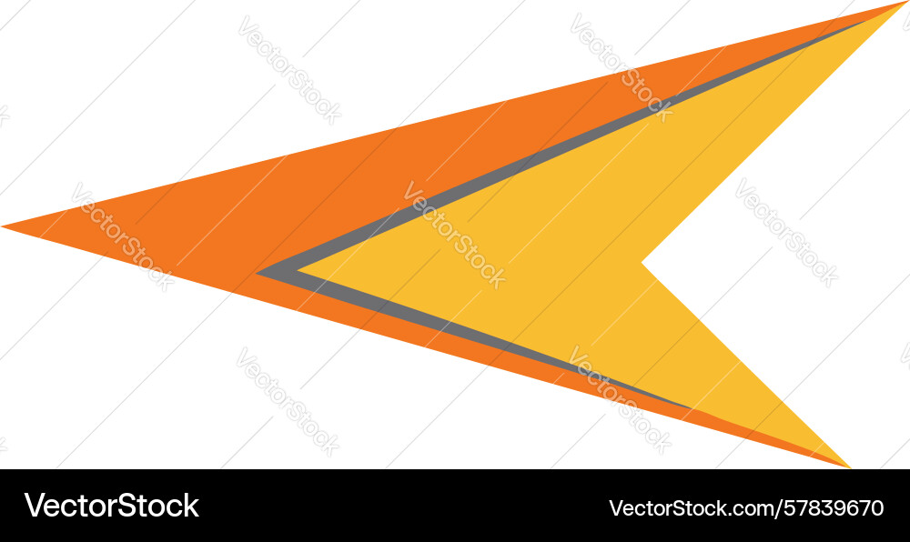 Abstract arrow or pointer design element vector image