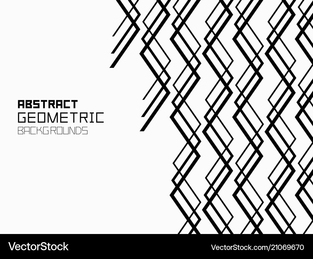 Abstract Geometric Line Pattern Vector Image