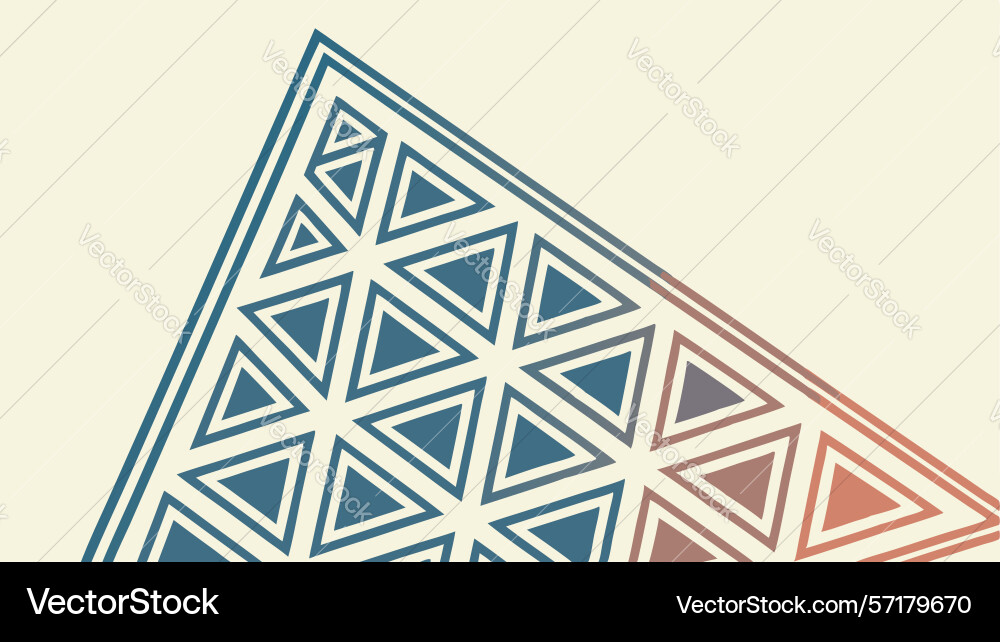 Dense geometric triangle mosaic abstract pattern vector image