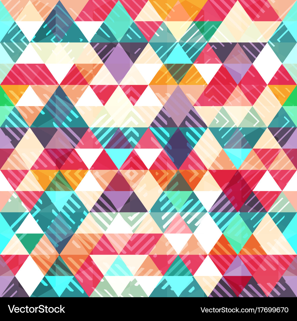 Geometric Triangle Pattern Vector Image