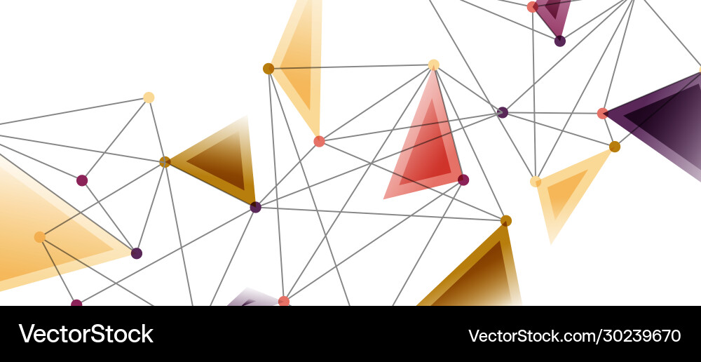Line points connections triangular technology Line points connections triangular technology vector image