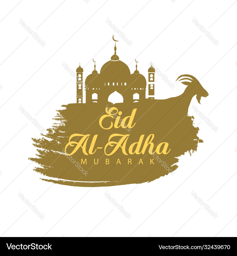 Moslem Urlaub eid al-adha silhouetted mosque Moslem Urlaub eid al-adha silhouetted mosque vektorbild