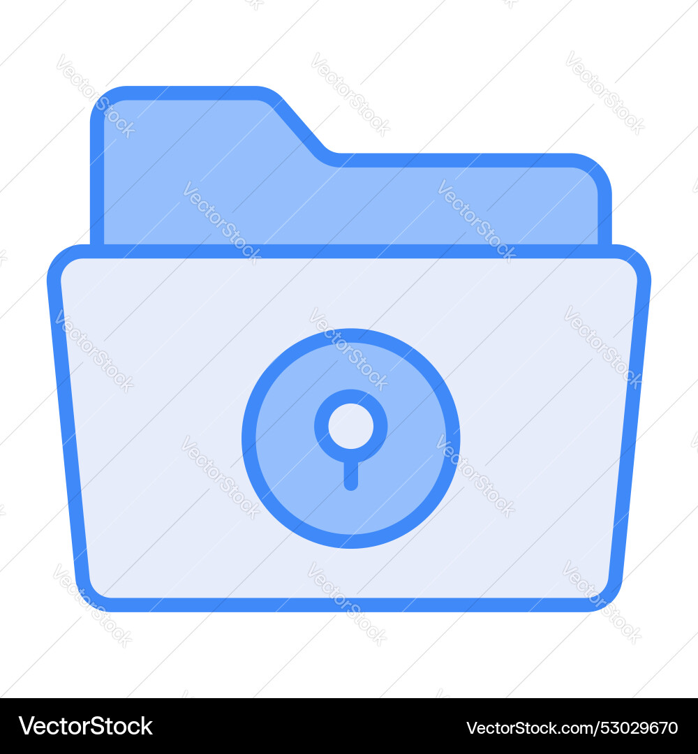 Secure confidential file folders with paper Vector Image
