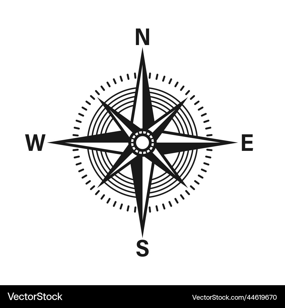 Vintage Marine Wind Rose nautische Diagramm Vintage Marine Wind Rose nautische Diagramm vektorbild