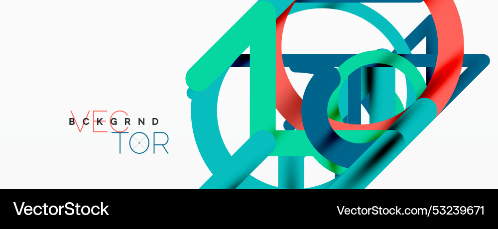 Abstract background circles and colorful round Vector Image